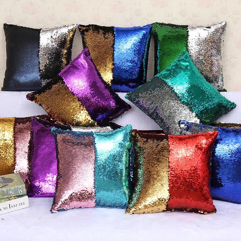 Mermaid sequin pillow cushion cover sequin DIY two tone glitter sequins throw home decor car covers decorative pillowcase
Mermaid sequin pillow cushion cover sequin DIY two tone glitter sequins throw home decor car covers decorative pillowcase