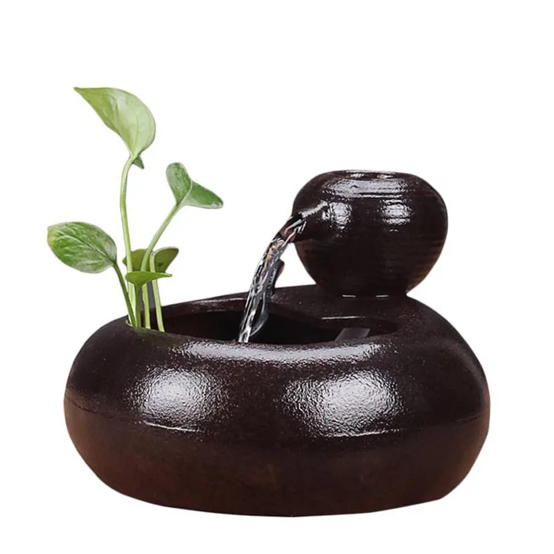 Ceramic Feng Shui Fountain Office Desktop Humidifier Hydroponic Flower Pot Pet Drinking Fountain Water Fountains Home Decoration
Ceramic Feng Shui Fountain Office Desktop Humidifier Hydroponic Flower Pot Pet Drinking Fountain Water Fountains Home Decoration