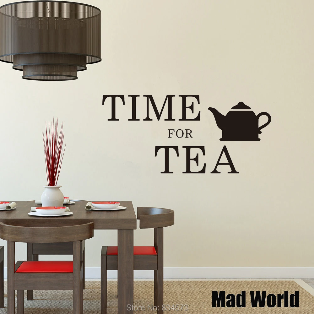 Mad World-Time For Tea Kitchen Wall Art Stickers Wall Decal Home DIY Decoration Removable Room Decor Wall Stickers
Mad World-Time For Tea Kitchen Wall Art Stickers Wall Decal Home DIY Decoration Removable Room Decor Wall Stickers