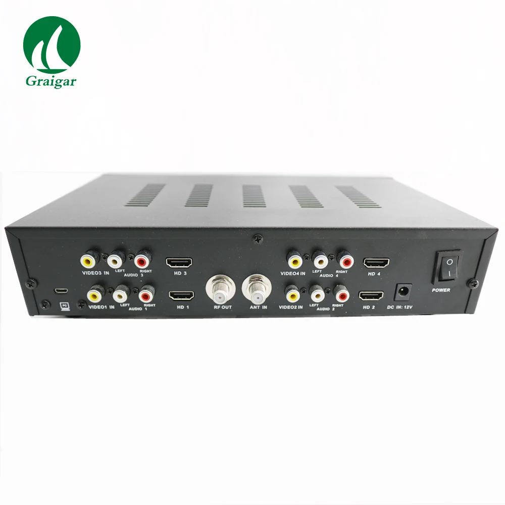 SATLINK WS-7990 четыре маршрута HD COFDM модулятор DVB-T AV FULL 1080p WS7990 цифровой RF с быстрой
