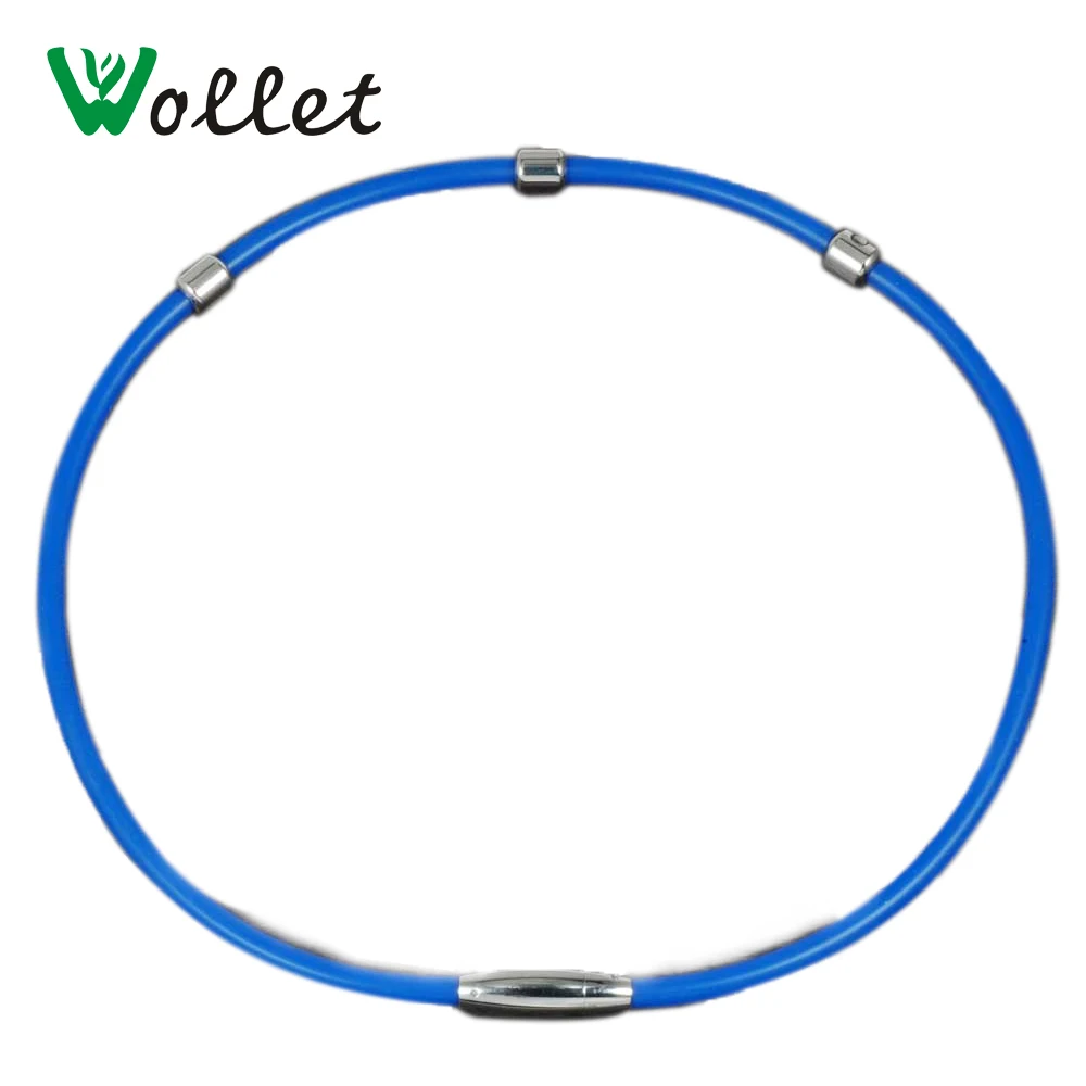 Wollet Jewelry 55cm Health Care Magnet Buckle Blue Silicone Necklace Magnetic Jewelry for Women
Wollet Jewelry 55cm Health Care Magnet Buckle Blue Silicone Necklace Magnetic Jewelry for Women