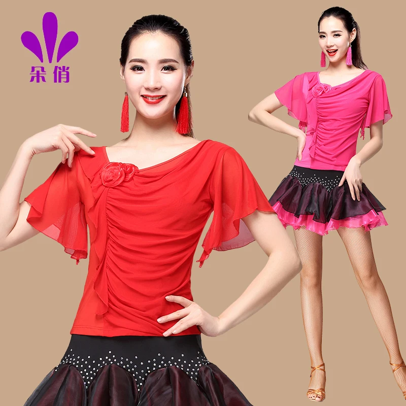 Lady Square Dance Shirt Plus Size Short Sleeve Female Fashion Rumba Samba Dance Clothes Women Summer New Dance Coats B-4342
Lady Square Dance Shirt Plus Size Short Sleeve Female Fashion Rumba Samba Dance Clothes Women Summer New Dance Coats B-4342