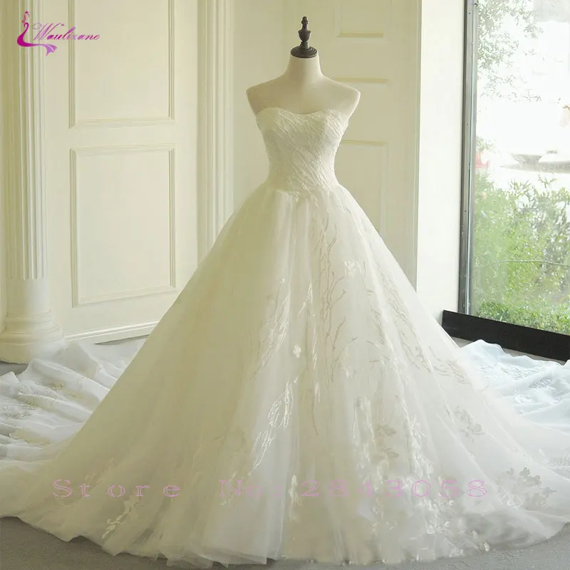 Waulizane Strapless Off The Shoulder 2020 A-Line Wedding Dresses Lace Up Appliques Embroidery Chapel Train Bridal Gowns
Waulizane Strapless Off The Shoulder 2020 A-Line Wedding Dresses Lace Up Appliques Embroidery Chapel Train Bridal Gowns