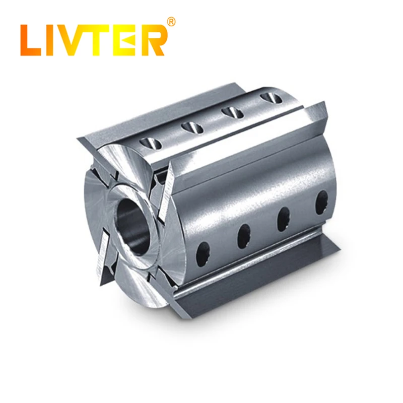 LIVTER Back corrugated Spiral Cutter head Spairl Planing Cutter Head Helical Cutter for Spindle Machine 4-side 4T
LIVTER Back corrugated Spiral Cutter head Spairl Planing Cutter Head Helical Cutter for Spindle Machine 4-side 4T
