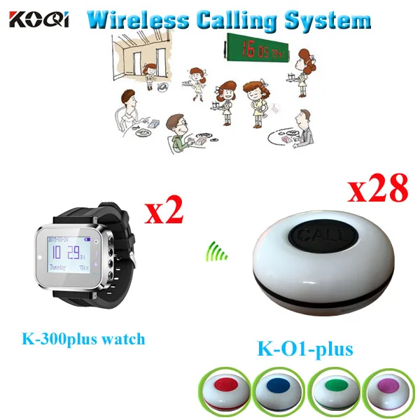 Wireless Paging System For Restaurants Wrist Pager For Bar/Pub/Casino Equipment( 2pcs wrist watch+ 28pcs waterproof call button)
Wireless Paging System For Restaurants Wrist Pager For Bar/Pub/Casino Equipment( 2pcs wrist watch+ 28pcs waterproof call button)