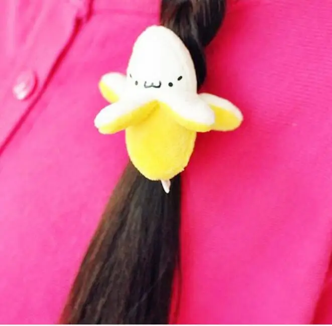 Korean Japanese banana peeler peeling girls hair accessories ring cute plush doll creative decorative fruit headdress elastic
Korean Japanese banana peeler peeling girls hair accessories ring cute plush doll creative decorative fruit headdress elastic
