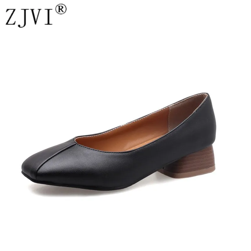 ZJVI Women Square Mid Heels Pumps 2021 Summer Autumn Woman Wrok Shoes Ladies Womens Fashion Female Square Toe Black Party Pumps
ZJVI Women Square Mid Heels Pumps 2021 Summer Autumn Woman Wrok Shoes Ladies Womens Fashion Female Square Toe Black Party Pumps