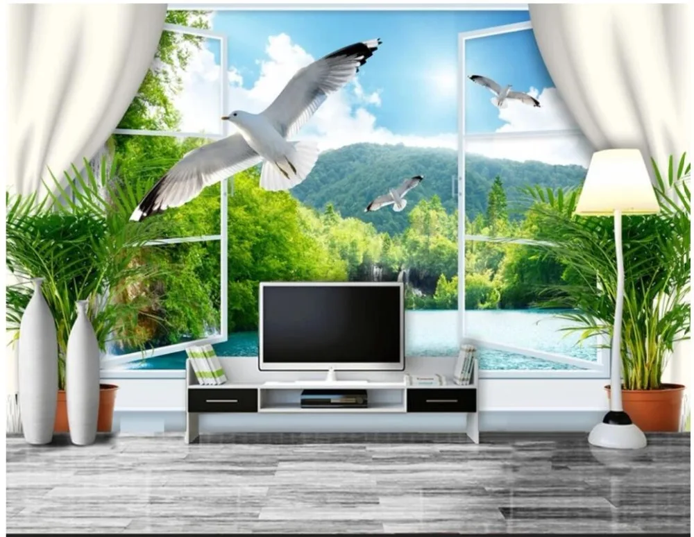 Custom photo 3d wallpaper Window mountain lake pigeon scenery home decor living room 3d wall murals wallpaper for walls 3 d
Custom photo 3d wallpaper Window mountain lake pigeon scenery home decor living room 3d wall murals wallpaper for walls 3 d