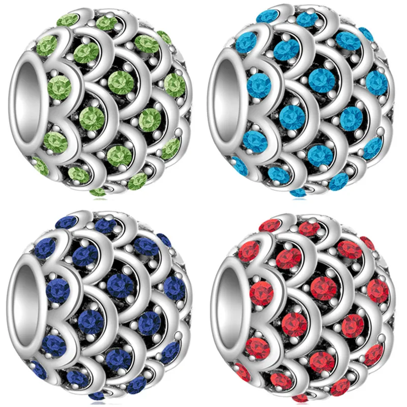 New Arrived 6 Colors Crystal Fish Scale Pandora Charms Beads Fit Original Bracelets & Bangles for Women Valentine's Day Gifts
New Arrived 6 Colors Crystal Fish Scale Pandora Charms Beads Fit Original Bracelets & Bangles for Women Valentine's Day Gifts