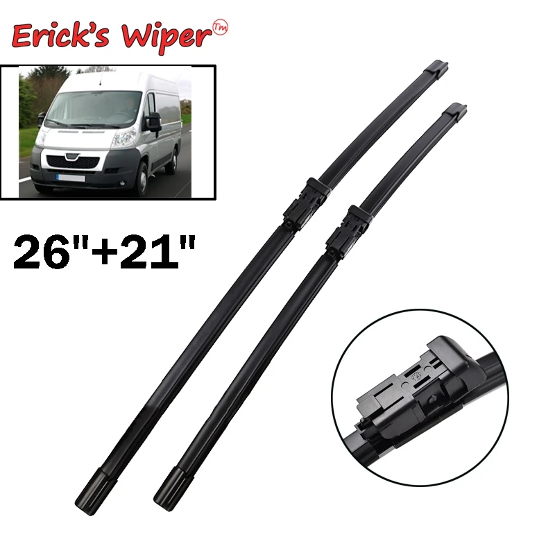 Erick's Wiper LHD Front Wiper Blades For Peugeot Boxer Fiat Ducato 2006 - 2013 Windshield Windscreen Window Rain Brush 26''+21''
Erick's Wiper LHD Front Wiper Blades For Peugeot Boxer Fiat Ducato 2006 - 2013 Windshield Windscreen Window Rain Brush 26''+21''