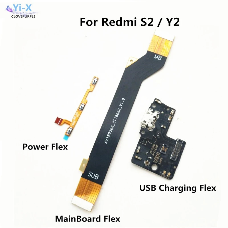 Для Xiaomi Redmi S2 Y2 гибкий кабель питания и USB зарядная док-станция материнская плата