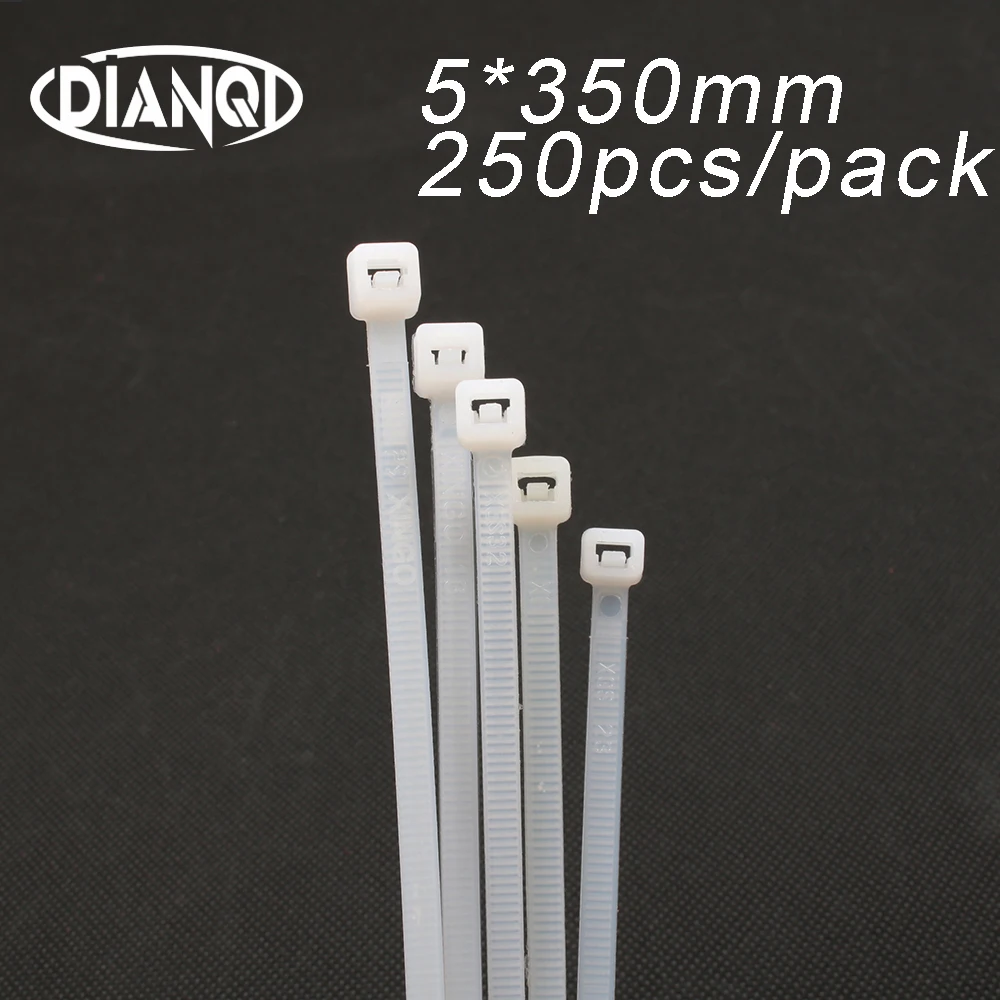 250pcs 5mm*350mm 3.5mm Self locking Nylon Cable Ties White color Plastic Zip Tie wire binding wrap straps UL Certified
250pcs 5mm*350mm 3.5mm Self locking Nylon Cable Ties White color Plastic Zip Tie wire binding wrap straps UL Certified