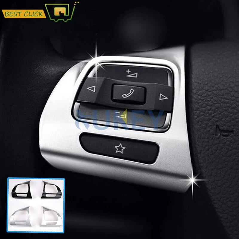 Хромированная накладка на руль подходит для VW GOLF MK6 PASSAT B7 CC EOS TIGUAN JETTA TOURAN SHARAN CADDY