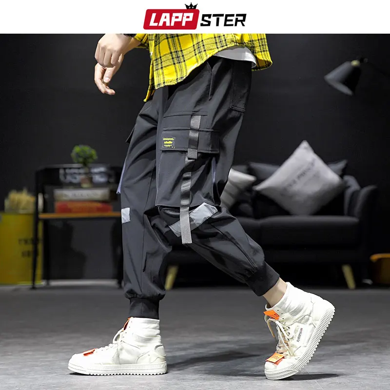 LAPPSTER Streetwear Hip Hop Cargo Pants 2022 Spring Mens Baggy Pockets Ribbon Joggers Pants Men Japanes Style Black Harem Pants
LAPPSTER Streetwear Hip Hop Cargo Pants 2022 Spring Mens Baggy Pockets Ribbon Joggers Pants Men Japanes Style Black Harem Pants