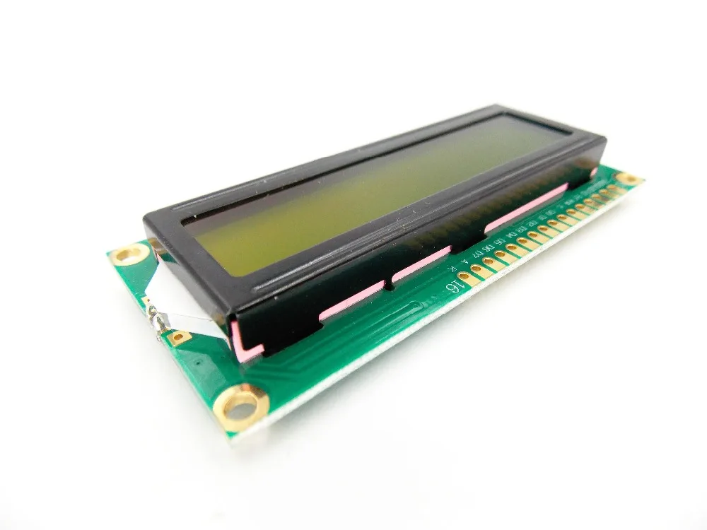 1 шт. ЖК-дисплей 1602 LCD желтый экран с подсветкой 1602A-5v 16x2 символы HD44780 дисплей |