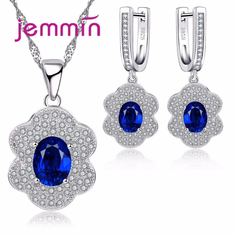 Fine Rhinestone 925 Sterling Silver Jewelry Women Sapphire Pendants Necklace Dangle Earrings Sets For Wedding Engagement
Fine Rhinestone 925 Sterling Silver Jewelry Women Sapphire Pendants Necklace Dangle Earrings Sets For Wedding Engagement