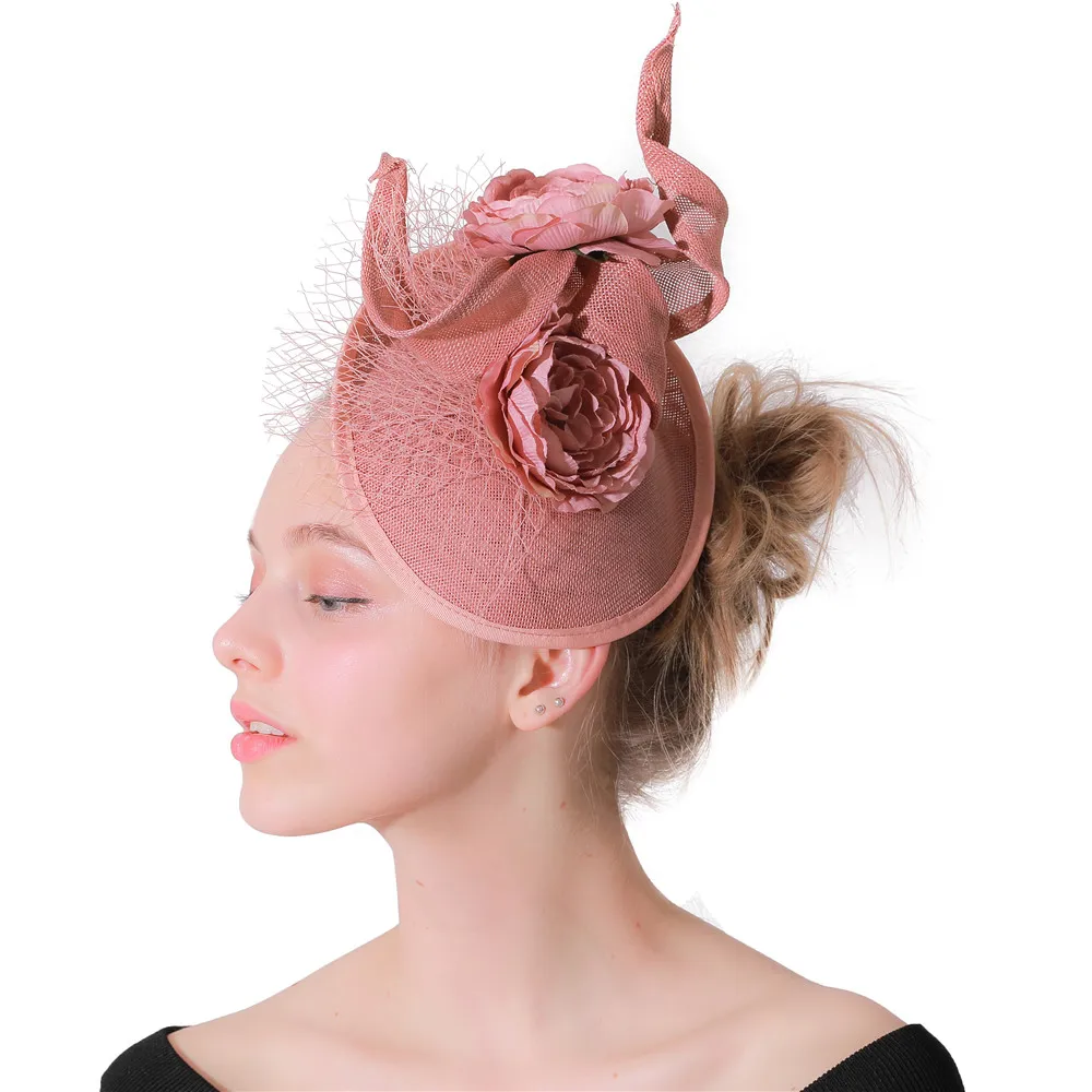 Elegant Women Fashion Fascinators Hat Wedding Headdress Ladies Chic Headpieces Veils Mesh Flower Royal Ascot Hair Clips
Elegant Women Fashion Fascinators Hat Wedding Headdress Ladies Chic Headpieces Veils Mesh Flower Royal Ascot Hair Clips
