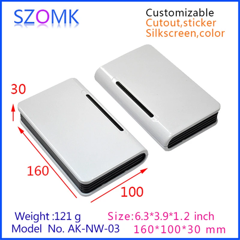 (10 pcs) diy plastic wifi enclosure electronic network plastic case szomk plastic instrument box router housing 160*100*30mm
(10 pcs) diy plastic wifi enclosure electronic network plastic case szomk plastic instrument box router housing 160*100*30mm