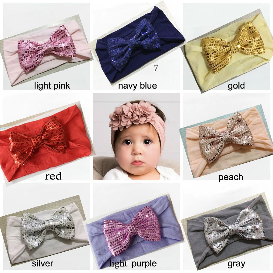 30pcs/lot Sequin Bow Nylon Headband Sequin Bow Hairband Sequin Bowknot Nylon Headband For Kids Children Newborn Headwear
30pcs/lot Sequin Bow Nylon Headband Sequin Bow Hairband Sequin Bowknot Nylon Headband For Kids Children Newborn Headwear
