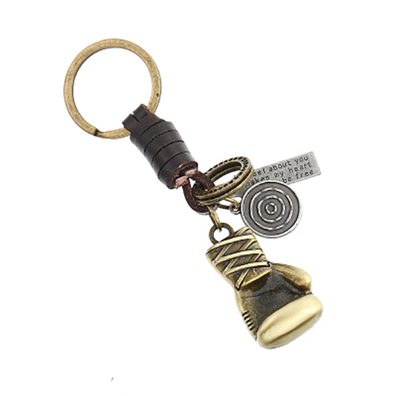 Фото Модный винтажный брелок для ключей в стиле панк с боксерскими перчатками от