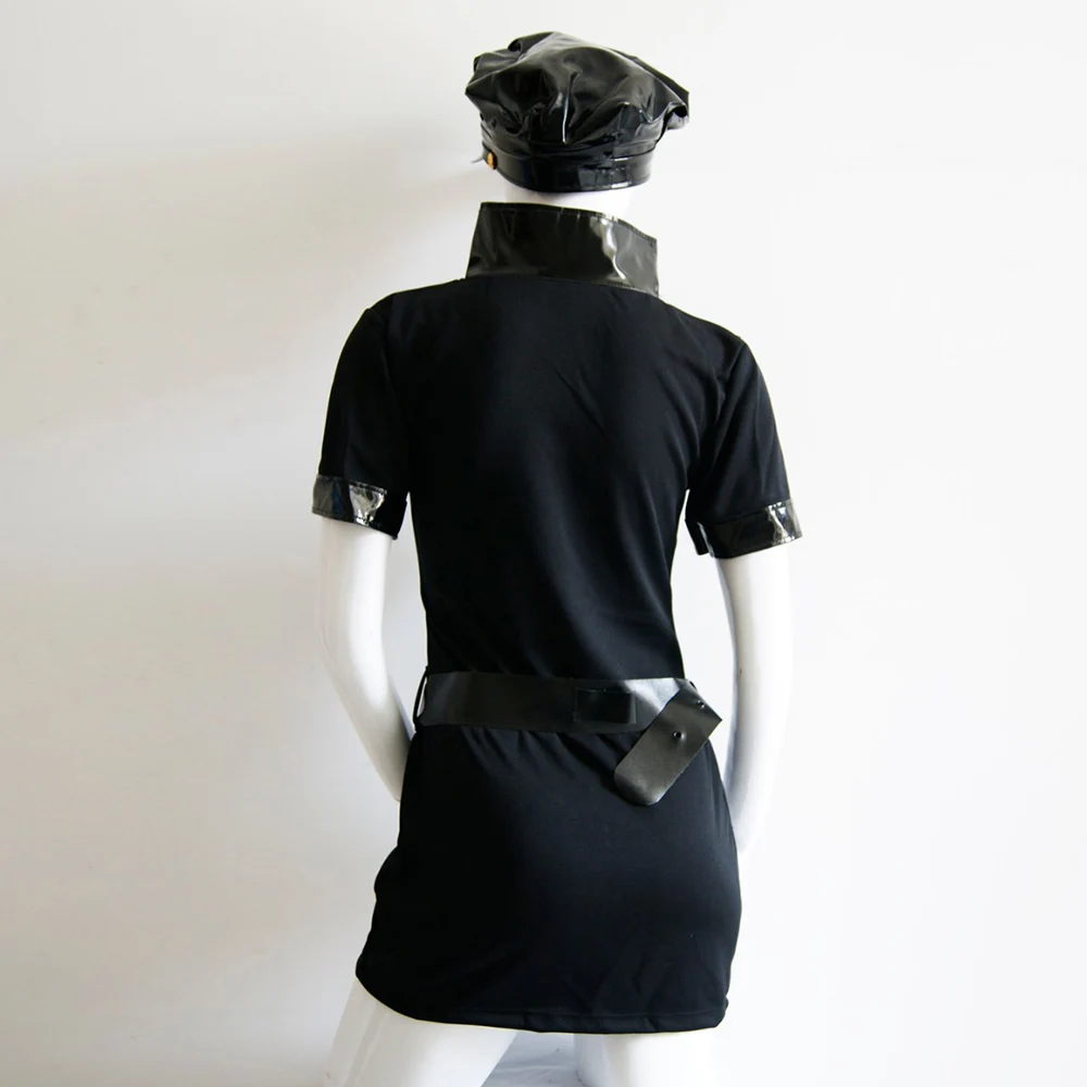 Plus Size 3XL Police Costume Adult Women Black Vinyl Leather Zip Front Cops Fancy Dresses Halloween Sexy Cosplay Disfraz Policia
Plus Size 3XL Police Costume Adult Women Black Vinyl Leather Zip Front Cops Fancy Dresses Halloween Sexy Cosplay Disfraz Policia