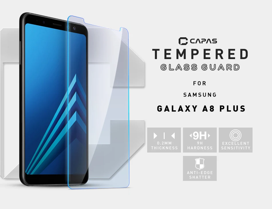 Для Samsung Galaxy A8 Plus (2018) защита экрана A730F закаленное стекло для 2018 A530F прозрачная