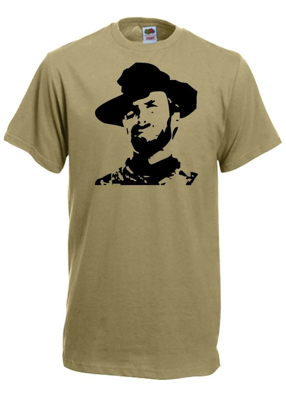 Clint Eastwood Silhouette ковбойская футболка в стиле вестерн с принтом Ретро стиль унисекс