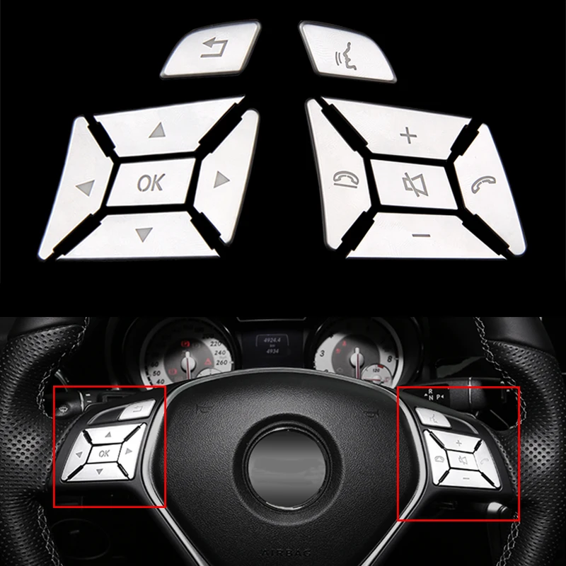 12pcs Steering Wheel Button Cover Trim For Mercedes-Benz GL Class 13-15 & ML Class 12-15 & GLK Class 13-15 & SL Class 13-16
12pcs Steering Wheel Button Cover Trim For Mercedes-Benz GL Class 13-15 & ML Class 12-15 & GLK Class 13-15 & SL Class 13-16