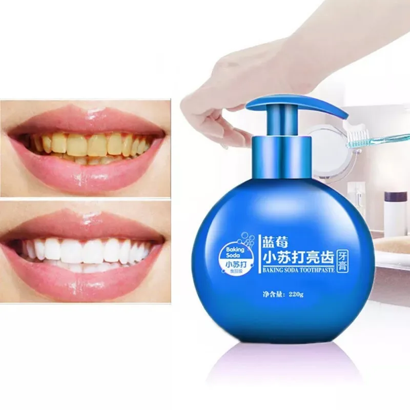 New 200g baking soda toothpaste anti-caries teeth whitening teeth protection gums remove stains oral hygiene
New 200g baking soda toothpaste anti-caries teeth whitening teeth protection gums remove stains oral hygiene