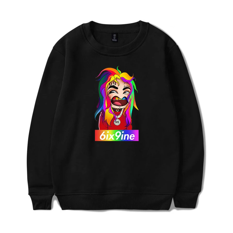 Hip Hop Rapper 6ix9ine Casual Clothes Long Sleeves Round neck Sweatshirt Men/Women 6ix9ine Hoodies Plus Size Black Warm Tops
Hip Hop Rapper 6ix9ine Casual Clothes Long Sleeves Round neck Sweatshirt Men/Women 6ix9ine Hoodies Plus Size Black Warm Tops