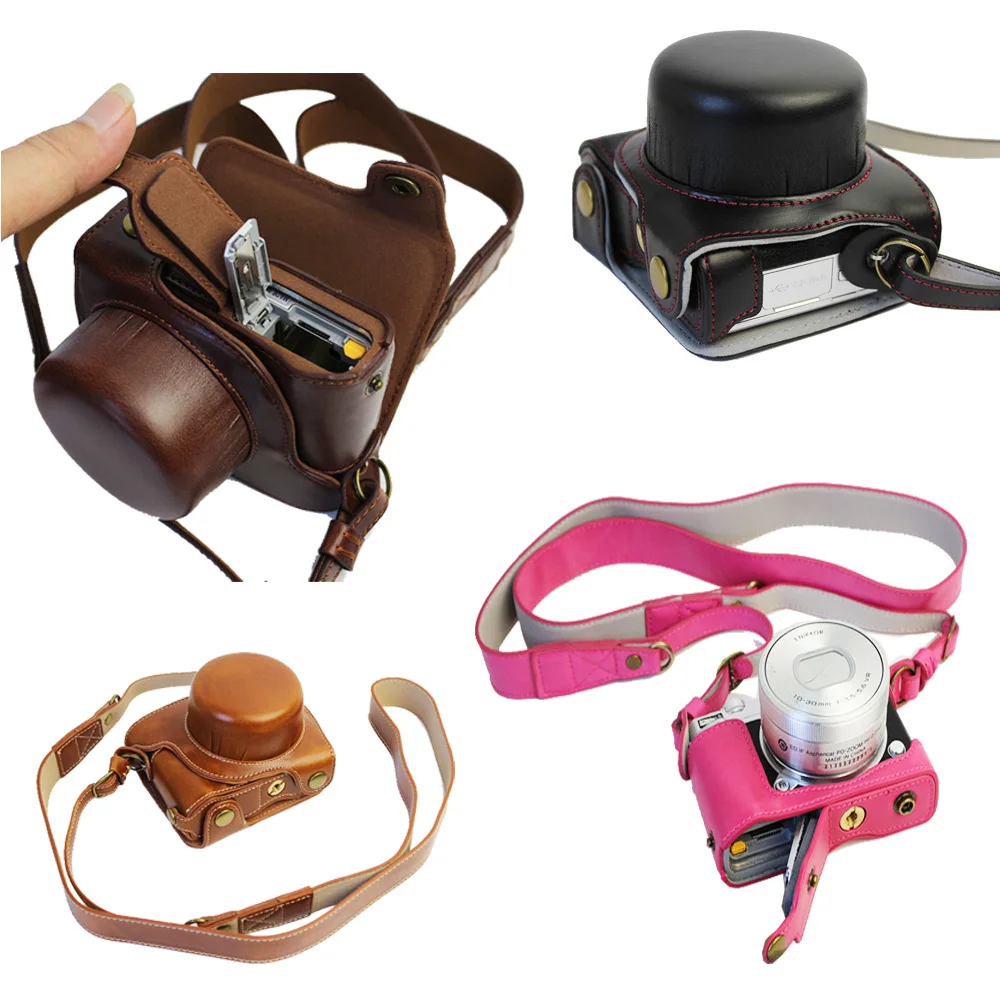 New Luxury PU Leather Camera case Video Bag for Nikon 1 J5, 1J5 10-30mm lens High Quality With Strap Open Battery
New Luxury PU Leather Camera case Video Bag for Nikon 1 J5, 1J5 10-30mm lens High Quality With Strap Open Battery