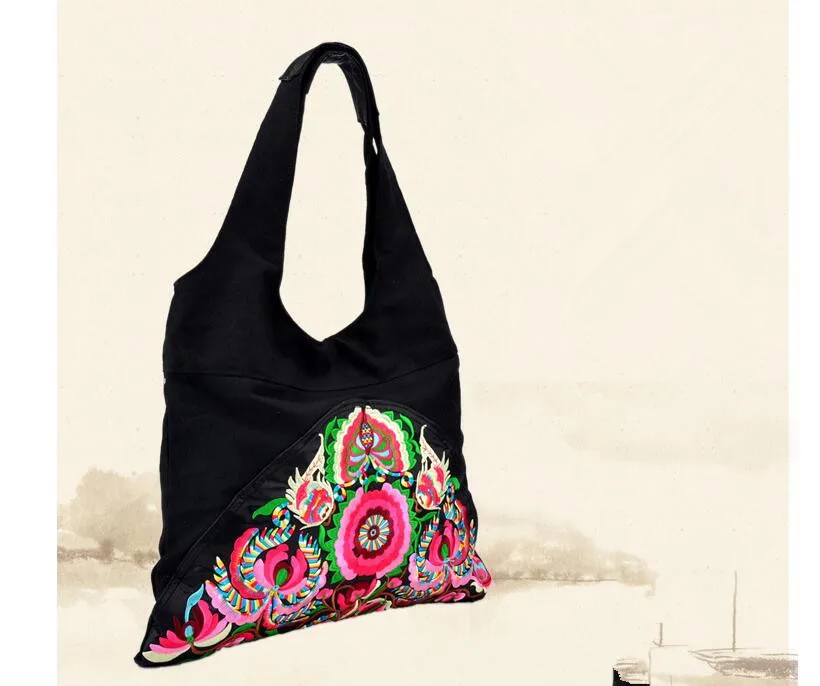 Fashion National Embroidery Shopping Casual Totes!Hot Bohemian Floral Embroidered Women Shoulder&Crossbody bags Vintage Carrier | Багаж и
