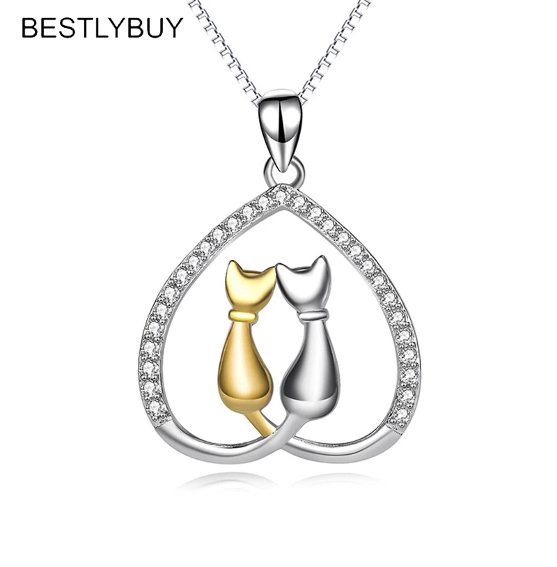 Новое поступление, простые Подвески BESTLYBUY в форме сердца, ожерелья с котом из серебра 925 пробы, милые ювелирные украшения для женщин и девуше...
Новое поступление, простые Подвески BESTLYBUY в форме сердца, ожерелья с котом из серебра 925 пробы, милые ювелирные украшения для женщин и девуше...