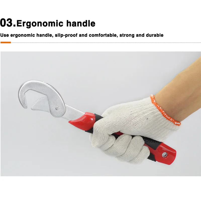 Multi-Function 2pcs Universal Wrench Adjustable Grip Wrench set 9-32mm ratchet wrench Spanner hand tools
Multi-Function 2pcs Universal Wrench Adjustable Grip Wrench set 9-32mm ratchet wrench Spanner hand tools