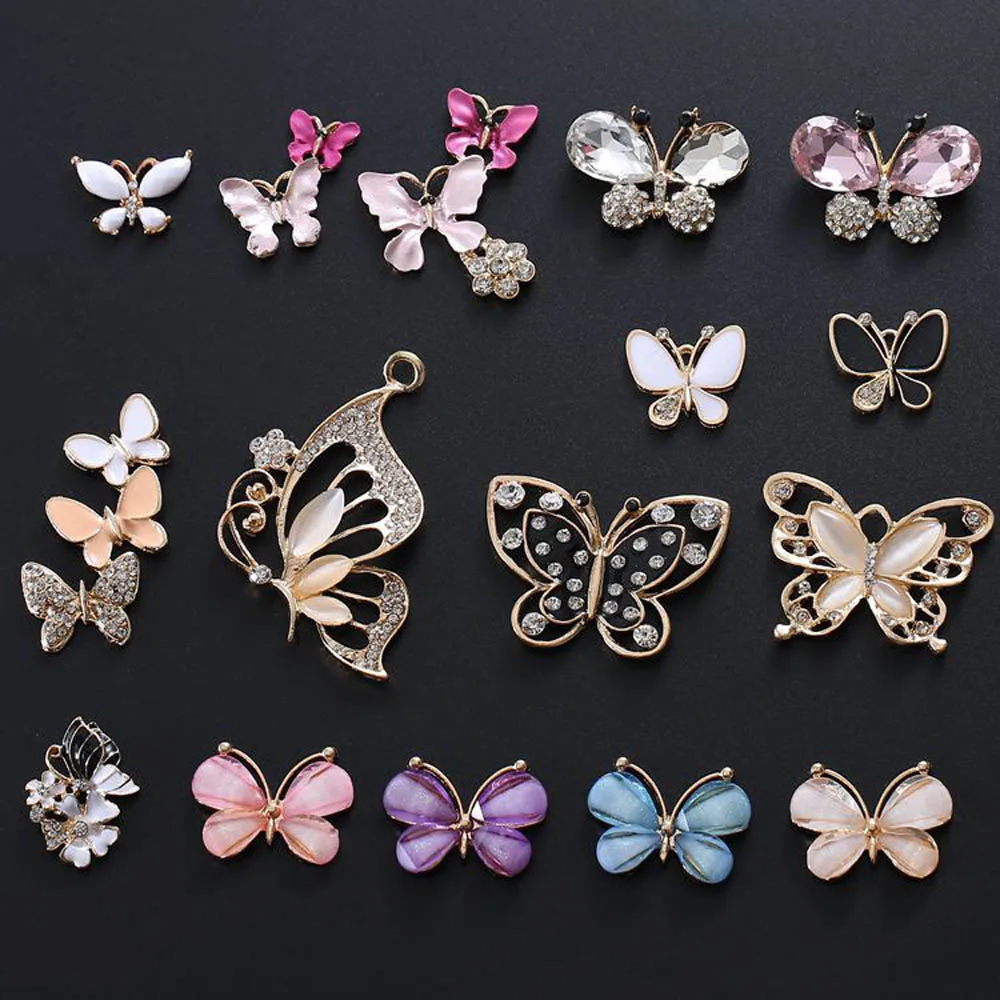 5 pcs/lot Butterfly Rhinestone Buttons For Girl Hair Wedding Invitation Card Crystal Sewing Dress Crafts Jewelry Accessories
5 pcs/lot Butterfly Rhinestone Buttons For Girl Hair Wedding Invitation Card Crystal Sewing Dress Crafts Jewelry Accessories