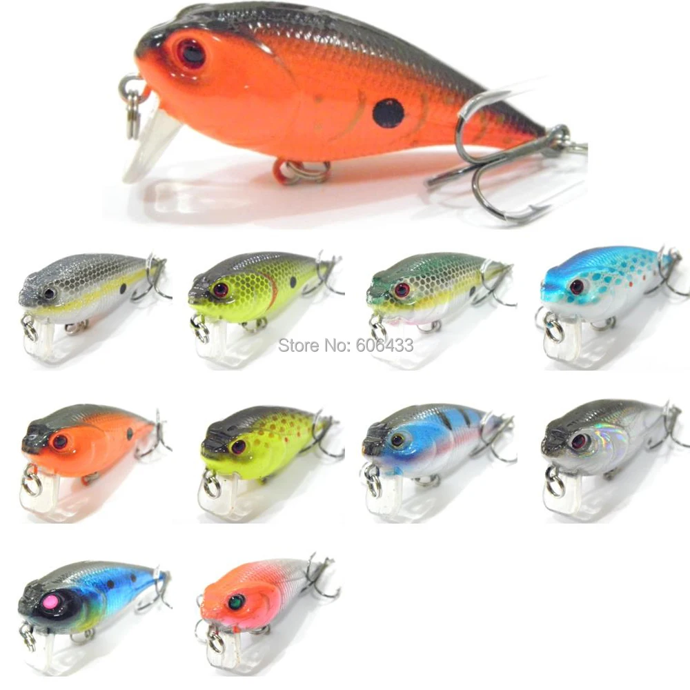 10PCS Fishing Crank Lure surface Minnow artificial bait hook 5.7cm/9.4g Free shipping
10PCS Fishing Crank Lure surface Minnow artificial bait hook 5.7cm/9.4g Free shipping