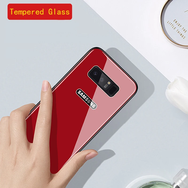 Luxury Transparent Logo Tempered Glass Phone Case For Samsung Galaxy Note 8 9 S8 S9 Plus Shell Galaxy S 8 9 Coque Silicone Funda
Luxury Transparent Logo Tempered Glass Phone Case For Samsung Galaxy Note 8 9 S8 S9 Plus Shell Galaxy S 8 9 Coque Silicone Funda