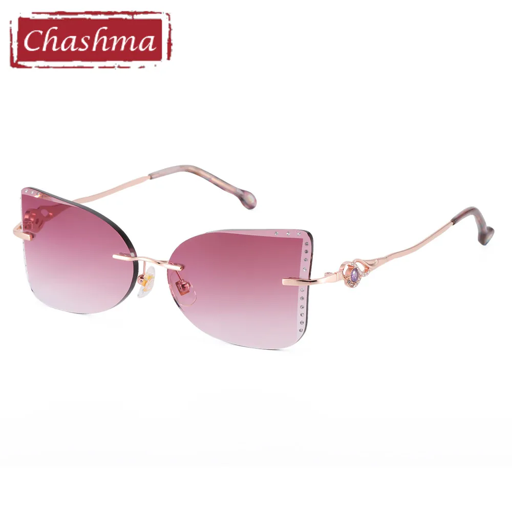 Luxurious Glasses Women Rhinestone Colored Lenses Titanium Cat Eye Fashion Eyeglasses Buttlefly Shape Rimless Glasses for Female
Luxurious Glasses Women Rhinestone Colored Lenses Titanium Cat Eye Fashion Eyeglasses Buttlefly Shape Rimless Glasses for Female
