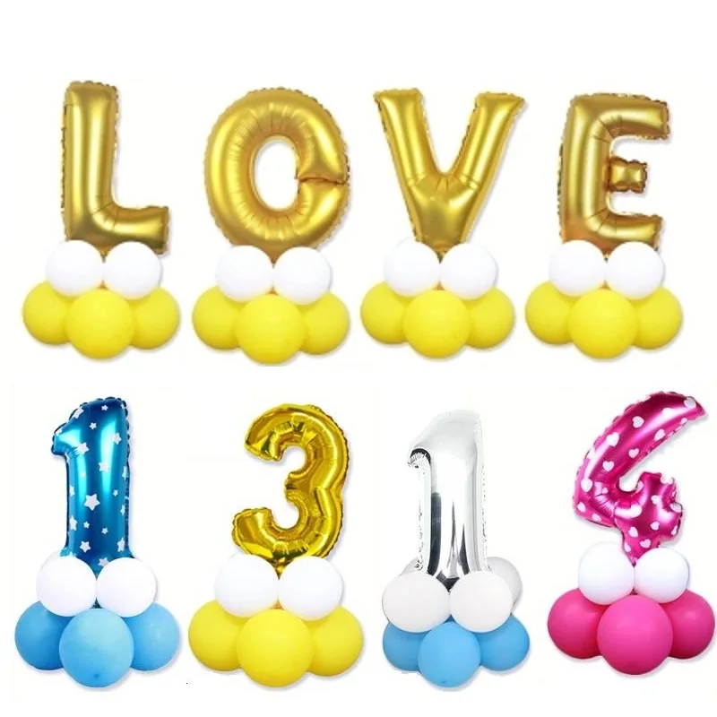 13pcs/set Column Road Lead Number Foil Letter Balloons Baby Birthday Wedding Party Decoration Inflatable Helium English Balloons
13pcs/set Column Road Lead Number Foil Letter Balloons Baby Birthday Wedding Party Decoration Inflatable Helium English Balloons