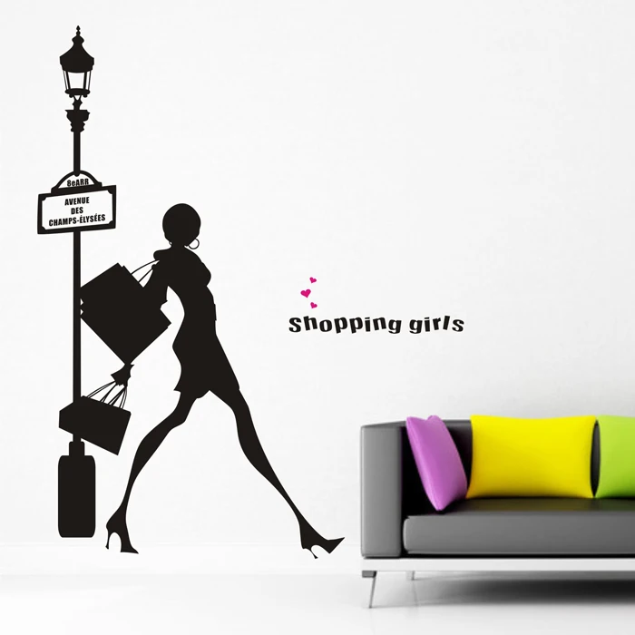 Free shipping "Girls - Shopping" bedroom a sitting room background wall paper wall characters
Free shipping "Girls - Shopping" bedroom a sitting room background wall paper wall characters