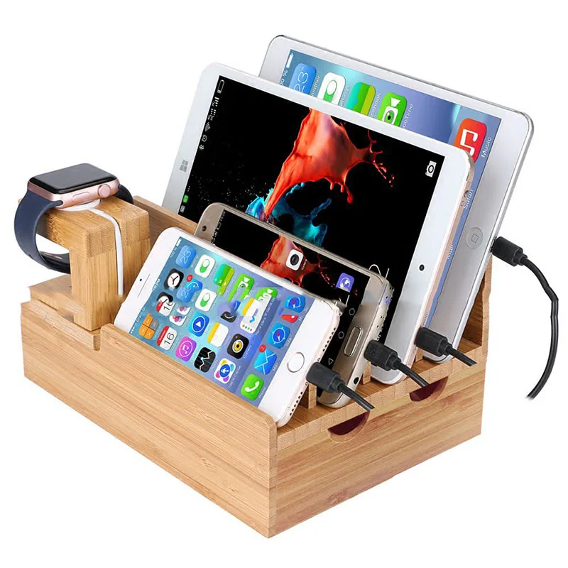 Universal Cell Phone Tablet PC Holder Bamboo Charging Station Dock Wooden Storage Stand For Apple Watch iPad iPhone 8 X 11 Pro
Universal Cell Phone Tablet PC Holder Bamboo Charging Station Dock Wooden Storage Stand For Apple Watch iPad iPhone 8 X 11 Pro