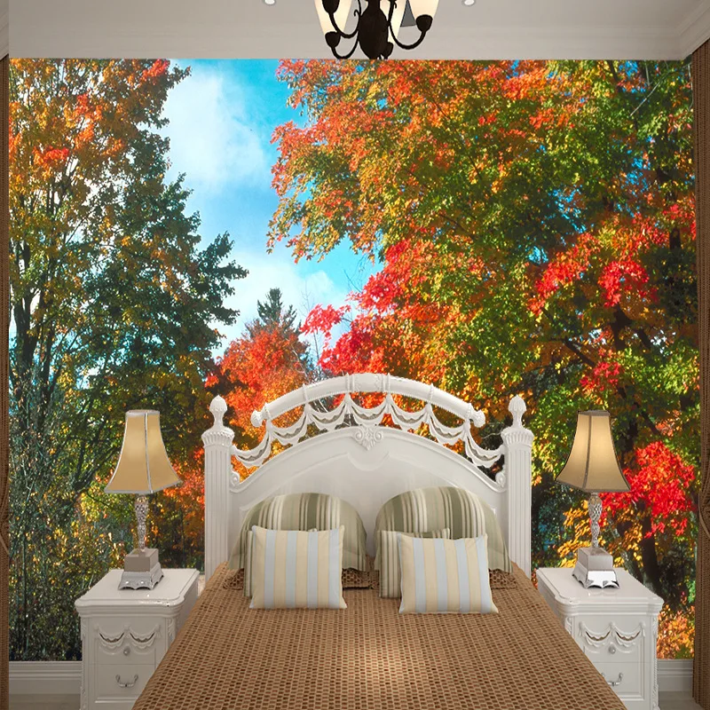 3D mural wallpaper customized Medium-size painting with forest flower behind TV sofa bed as background in living room
3D mural wallpaper customized Medium-size painting with forest flower behind TV sofa bed as background in living room