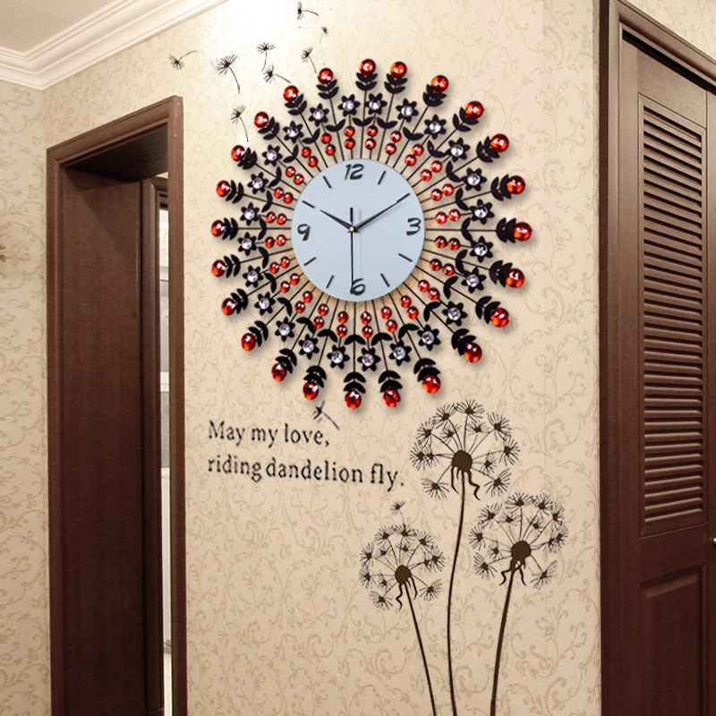 Large fashion living room wall clock modern fashion watches and clocks luxury diamond decoration clock pocket watch quartz clock
Large fashion living room wall clock modern fashion watches and clocks luxury diamond decoration clock pocket watch quartz clock