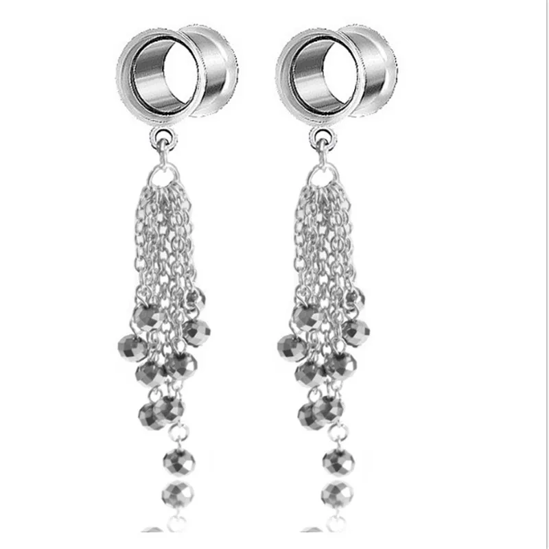 2PCS Stainless Steel Tassel Trendy Ear Plugs Tunnels Flesh Stretched Expansions Gauges Women Body Piercing Jewelry
2PCS Stainless Steel Tassel Trendy Ear Plugs Tunnels Flesh Stretched Expansions Gauges Women Body Piercing Jewelry