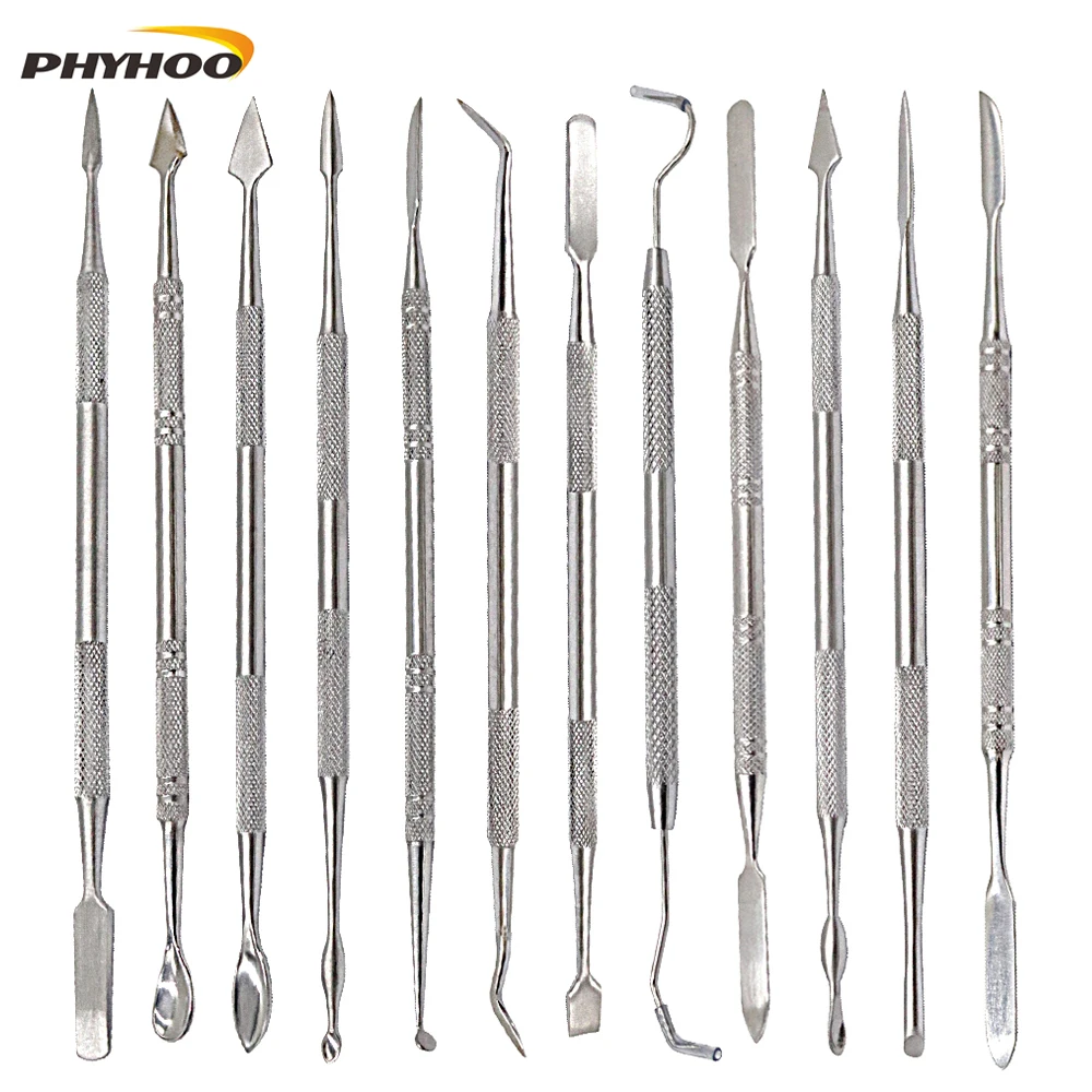 12 Pcs Dental Wax Knife Kit Carve Clay Sculpture Tool Blade Pottery Metal Wood Carving Knife Modeling Set Tools Jewelry Making
12 Pcs Dental Wax Knife Kit Carve Clay Sculpture Tool Blade Pottery Metal Wood Carving Knife Modeling Set Tools Jewelry Making