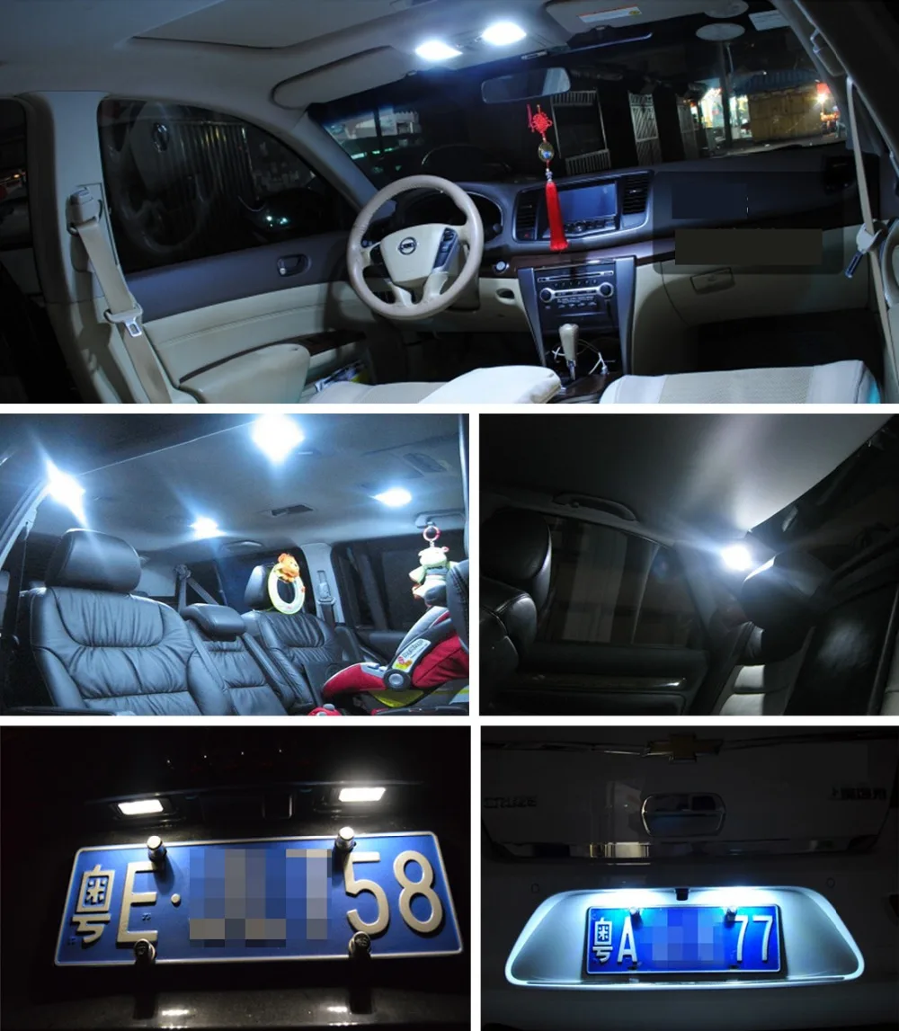 Safego 4x Festoon canbus C5W LED 36mm 39mm 42mm LED Bulbs 6 SMD 5050 License Plate Lights interior Festoon Dome Light Lamp White
Safego 4x Festoon canbus C5W LED 36mm 39mm 42mm LED Bulbs 6 SMD 5050 License Plate Lights interior Festoon Dome Light Lamp White
