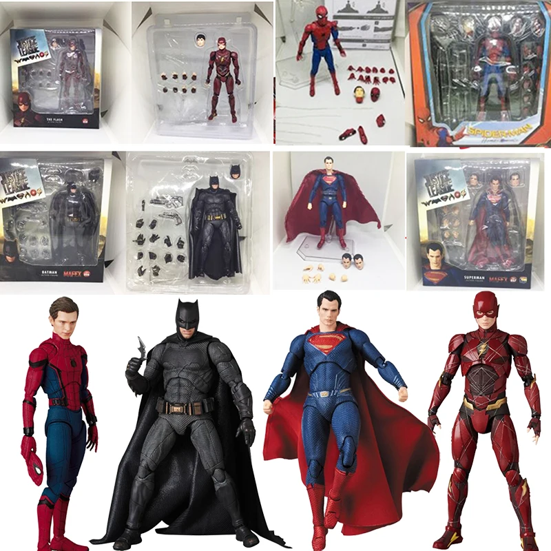 DC Лига Справедливости Супер герой MAFEX MAF Бэтмен 056 вспышка 058 чудо женщина 048