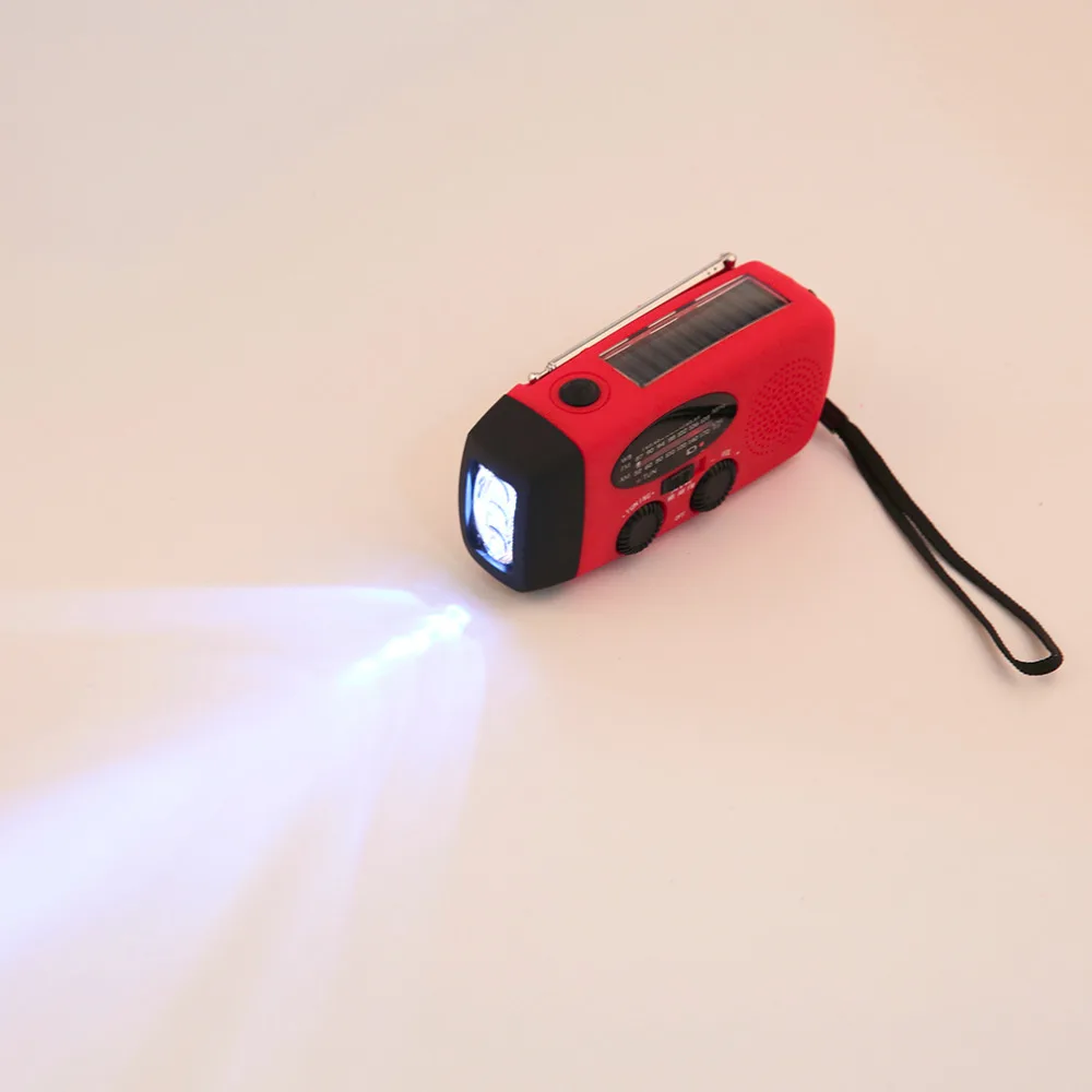 3 in 1 emergency charger hand crank generator with radio Wind up/Solar/Dynamo Powered FM/AM Radio Phones Chargers LED Flashlight | Лампы и