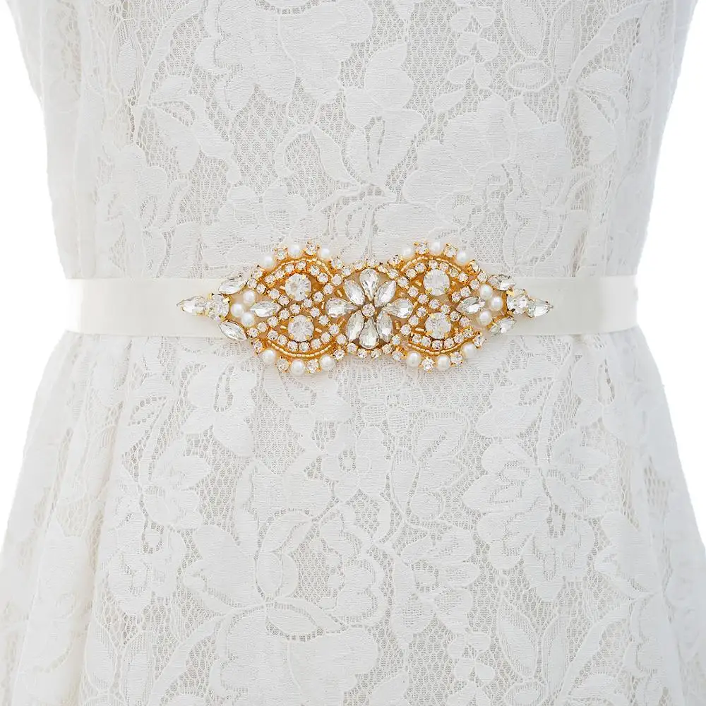 Gold Rhinestone Bridal Belt Crystal Wedding Belt Wedding Belt For Bridal Dress Accessories SD110G
Gold Rhinestone Bridal Belt Crystal Wedding Belt Wedding Belt For Bridal Dress Accessories SD110G
