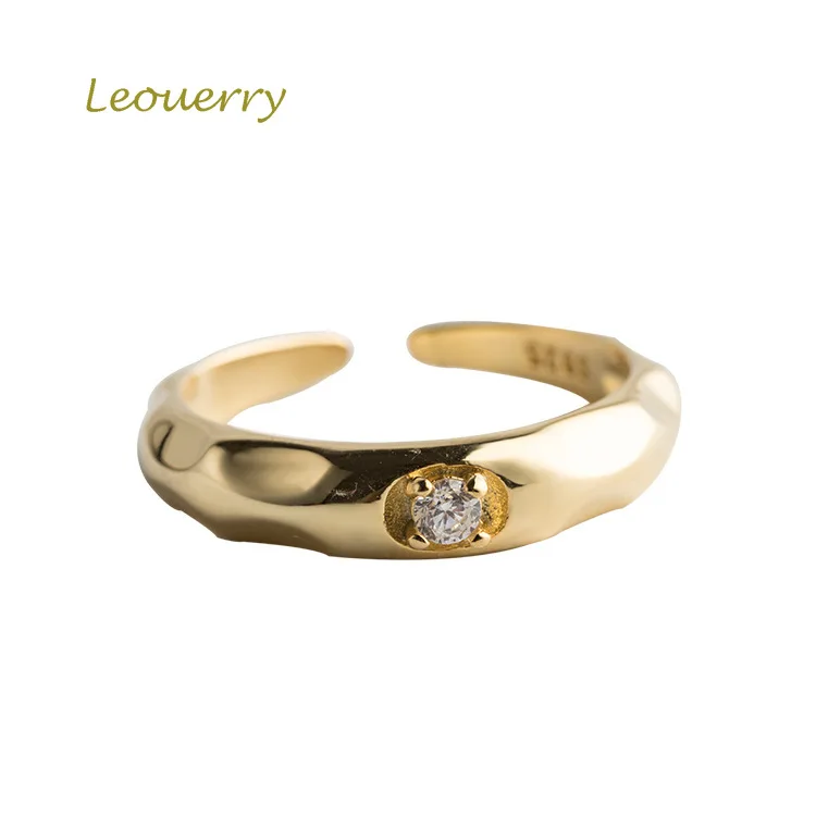 Leouerry 925 Sterling Silver Simple Irregular Ring Inlaid Zircon Finger Ring for Women Jewelry
Leouerry 925 Sterling Silver Simple Irregular Ring Inlaid Zircon Finger Ring for Women Jewelry
